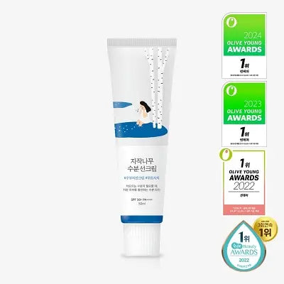 ROUND LAB BIRCH JUICE MOISTURIZING SUNSCREEN_50ml 1Box (60ea)