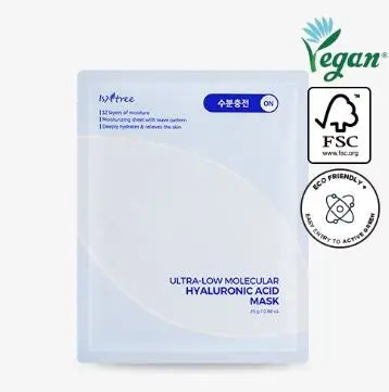 Isntree ULTRA-LOW MOLECULAR HYALURONIC ACID MASK_10ea 1Box (30ea)