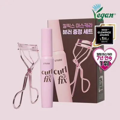 ETUDE Curl Fix Mascara Single Set #01 8g (with Curler) 1Box (6ea)