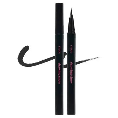 ETUDE Drawing Show Brush Liner 01 Black 0.6g (2024) 1Box (6ea)