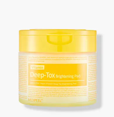 Medipeel VEGAN VITAMIN DEEP-TOX BRIGHTENING PAD 270ml (70pcs) 1Box (24ea)