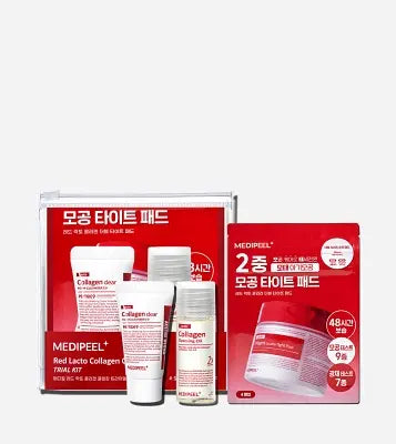 Medipeel RED LACTO COLLAGEN CLEANSING TRIAL KIT 20ml / 15ml / 16ml*4pcs 1Box (60ea)