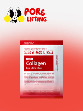MEDIPEEL Red Lacto Collagen Pore Lifting Mask 30 ml 1 box (20ea)