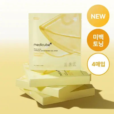 medicube KOJIC ACID TURMERIC BRIGHTENING GEL MASK (4EA) 1Box (120ea)