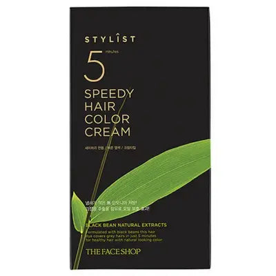 THE FACE SHOP TRS.ST 5SPEEDY HAIR Color Cream Dark Brown 20g*6ea 1Box (8ea)