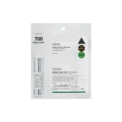 VT COSMETICS VT REEDLE SHOT 700 2-STEP MASK 1.5g + 25g 1Box (300ea)