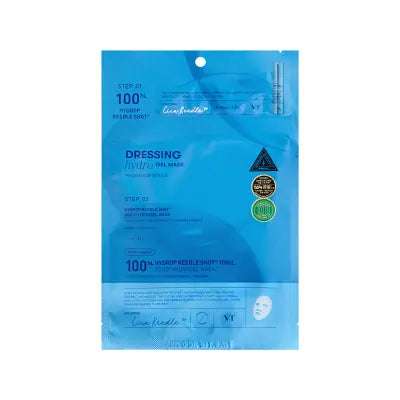 VT COSMETICS VT HYDROP REEDLE SHOT® 100hL 2STEP HYDROGEL MASK 1.5g + 33g 1Box (200ea)