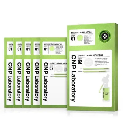 CNP Greenery Calming Ampule 2-Step Mask 5ea 1Box (20ea)