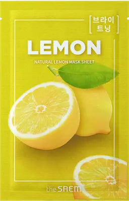 the saem Natural Lemon Mask Sheet 21ml 1Box (50ea)