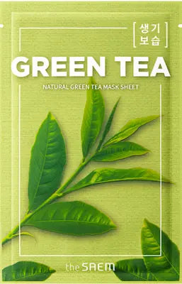 the saem Natural Green Tea Mask Sheet 21ml 1Box (50ea)