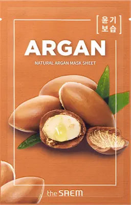 the saem Natural Argan Mask Sheet 21ml 1Box (50ea)