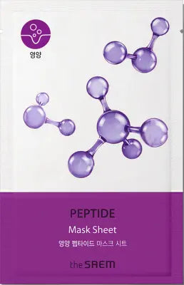 the saem BIO SOLUTION Nourishing Peptide Mask Sheet_N 20g 1Box (50ea)