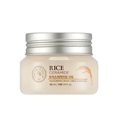 THE FACE SHOP Rice&Ceramide.MoisturizingCream 50ml 1Box (9ea)