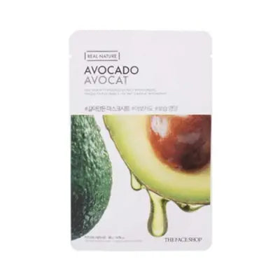 THE FACE SHOP Real Nature Face Mask Avocado 20g 1Box (1ea)