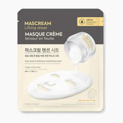THE FACE SHOP Intense Moisturizing MasCream Tension Sh 40ml 1Box (20ea)