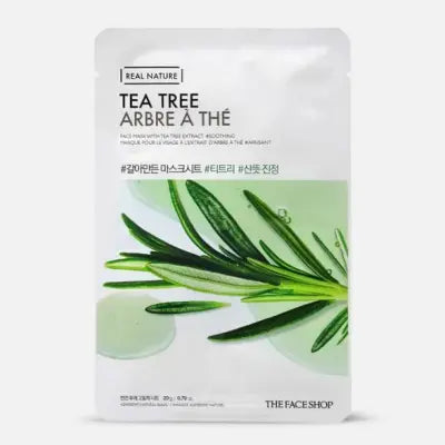 THE FACE SHOP Real Nature.Tea Tree Face Mask 20g 1Box (30ea)