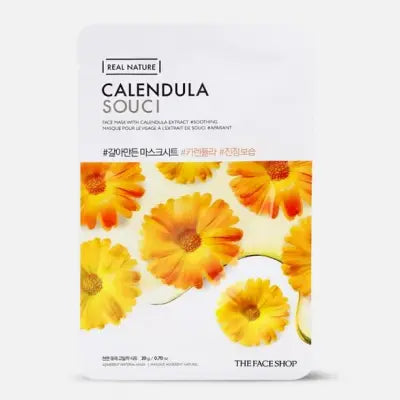 THE FACE SHOP Real Nature.Calendula Face Mask 20g 1Box (30ea)