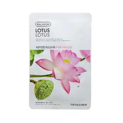 THE FACE SHOP Real Nature Face Mask Lotus 20g 1Box (1ea)
