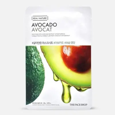 THE FACE SHOP Real Nature.Avocado Face Mask 20g 1Box (30ea)