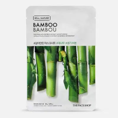 THE FACE SHOP Real Nature.Bamboo Face Mask 20g 1Box (30ea)