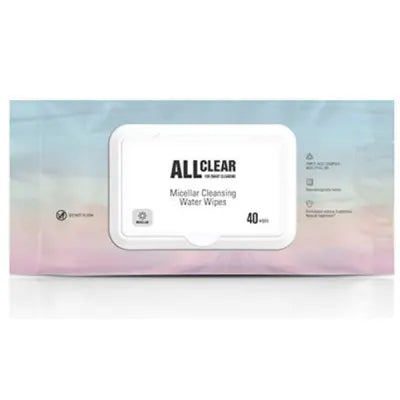 THE FACE SHOP ALLCLEAR MICELLAR CLAEANSING WATER WIPES 40ea 1Box (12ea)