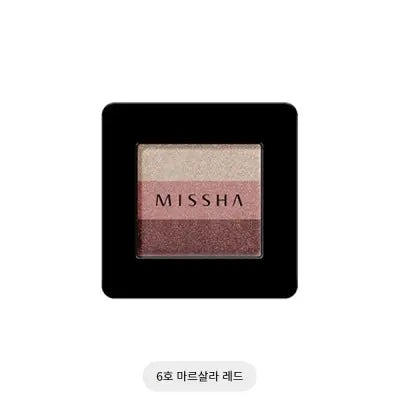 missha TRIPLE SHADOW (NO.6/MARSALA RED) 2G 1Box (6ea)