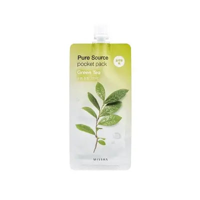 missha PURE SOURCE POCKET PACK (GREEN TE 10G 1Box (20ea)