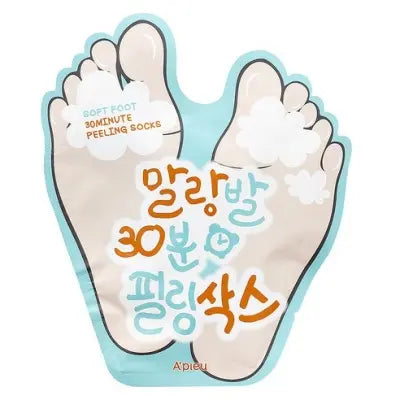 Apieu Soft Foot 30 Minute Peeling Socks 40ml 1Box (20ea)