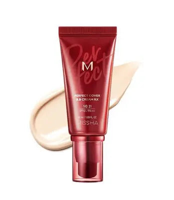 missha M Perfect Cover BB Cream #21 Light Beige 50ml 1Box (16ea)