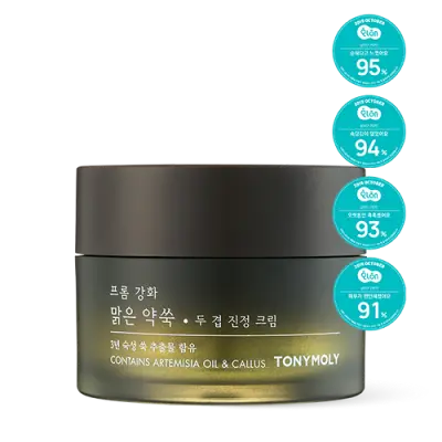 TONYMOLY ARTEMISIA TWO LAYERING CALMING CREAM 32ml*2 1Box (6ea)