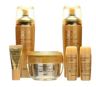 TONYMOLY INTENSE CARE GOLD 24K SNAIL SKIN CARE 140ml+20ml,140ml+20ml,45ml+5ml 1Box (3ea)