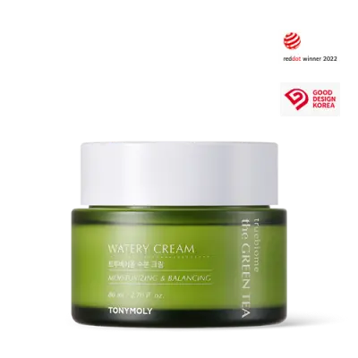 TONYMOLY THE GREEN TEA TRUE BIOME WATERY CREAM2 80ml 1Box (6ea)
