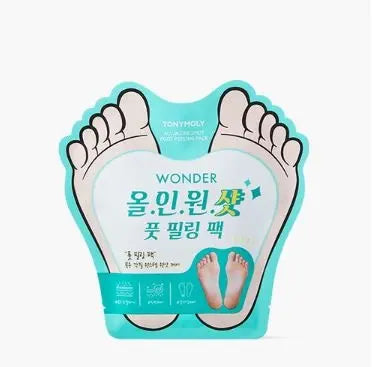 TONYMOLY WONDER ALL IN ONE SHOT FOOT PEELING PACK 20g*2 1Box (10ea)