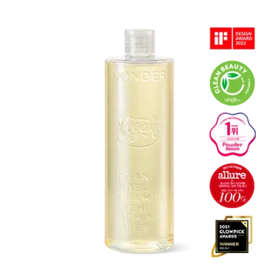 TONYMOLY Wonder VeganLabel Ceramide Calming Toner 500ml 1Box (6ea)