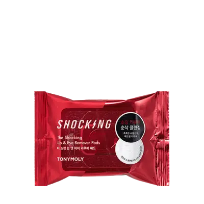 TONYMOLY THE SHOCKING LIP & EYE REMOVER PADS 55g(30ea) 1Box (10ea)