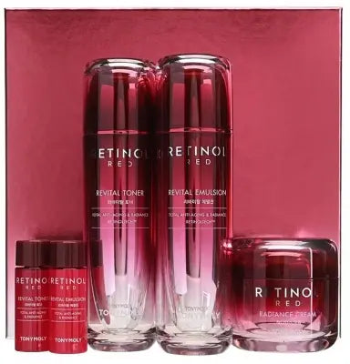 TONYMOLY RED RETINOL ANTI-AGING SET 120ml+120ml+50ml 1Box (3ea)