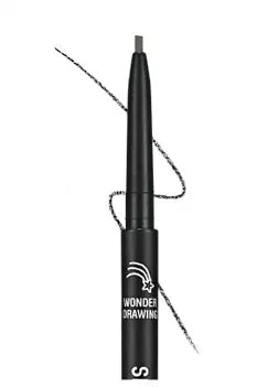 holikaholika Wonder Drawing Skinny Eye Brow 01 Ash Black 0.5g 1Box (30ea)