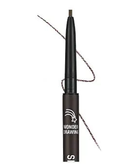 holikaholika Wonder Drawing Skinny Eye Brow 02 Dark Brown 0.5g 1Box (30ea)