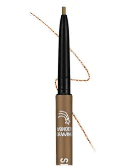 holikaholika Wonder Drawing Skinny Eye Brow 03 Light Brown 0.5g 1Box (30ea)
