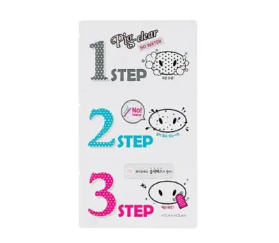 holikaholika Pig Clear Blackhead 3-step kit(No Water) 1Box (30ea)