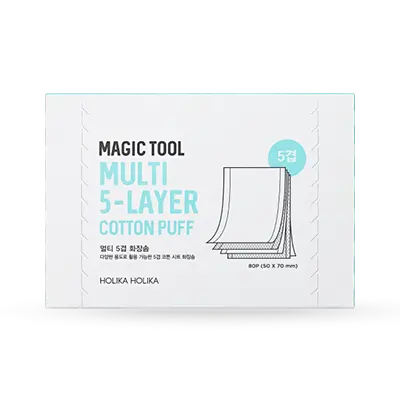holikaholika MAGIC TOOL MULTI (5-LAYER) COTTON PADS 80P 1Box (30ea)