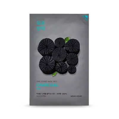holikaholika Pure Essence Mask Sheet-Charcoal 1Box (30ea)