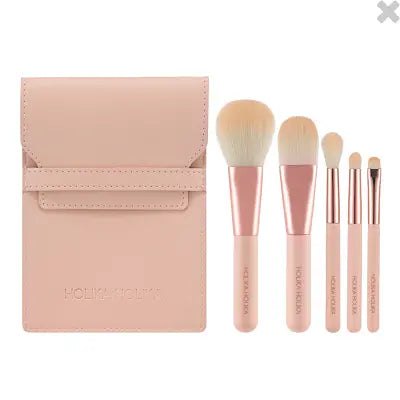 holikaholika HOLIKA HOLIKA Nudrop Mini Brush Set (brush5ea+pouch1ea) 1Box (1ea)