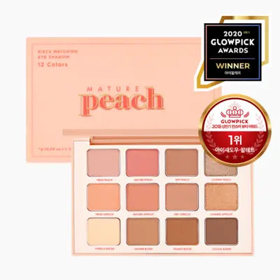 holikaholika Piece matching 12 Colors Shadow Pallet 01 Mature Peach AD 12g 1Box (30ea)