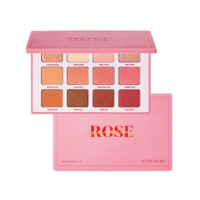 holikaholika Piece matching 12 Colors Shadow Pallet 04 Rose Sparkling 12g 1Box (30ea)