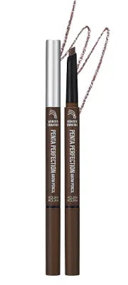 holikaholika Wonder Drawing Penta Perfection Brow Pencil 02 Natural Brown 0.3g 1Box (30ea)