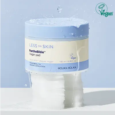 holikaholika Less On Skin Panthebible Vegan Pad 180ml 1Box (30ea)