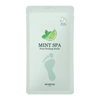 SKIN FOOD MINT SPARKLING FOOT PEELING SOCKS 20g 1Box (10ea)
