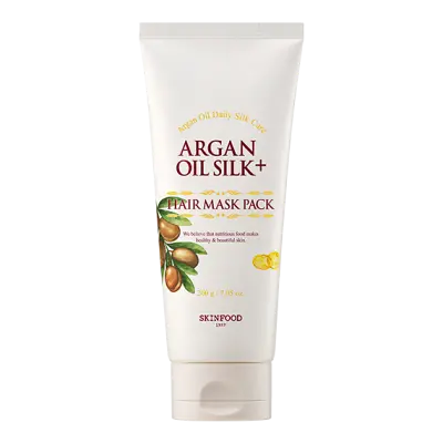 SKIN FOOD ARGAN OIL SILK PLUS HAIR MASK PACK 200g 1Box (10ea)