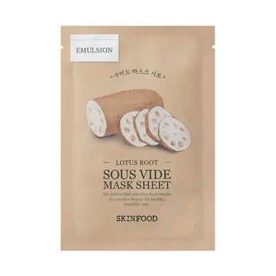 SKIN FOOD LOTUS ROOT SOUS VIDE MASK SHEET 20g 1Box (50ea)
